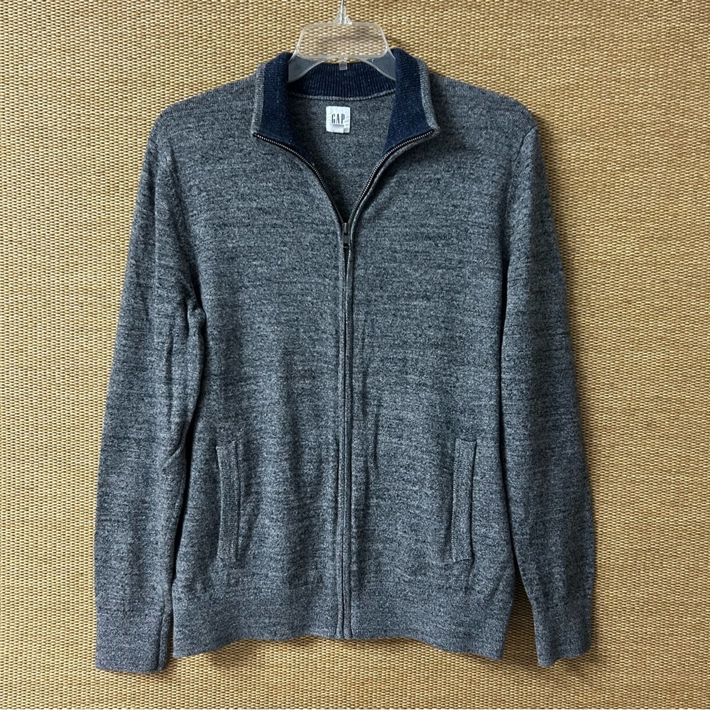 GAP Cardigan Sweater Mens Large Gray
